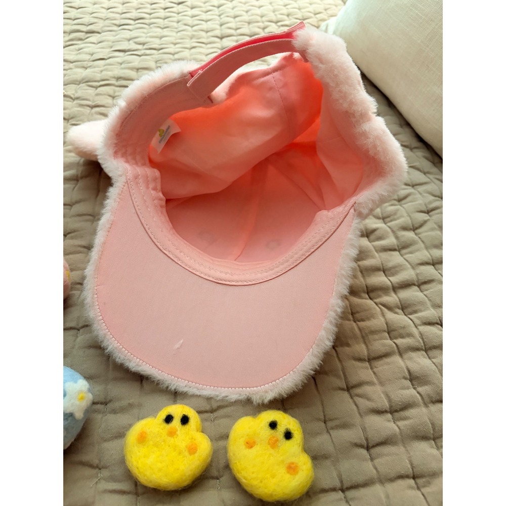 Easter Basket Set with Bunny Hat and Felt Egg Bunny Peeps Chicks Baby Kids Toys - Picture 5 of 10